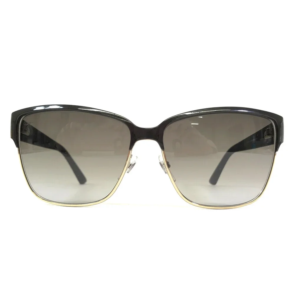 Gucci Sunglasses GG4263/S LOZHA Shiny Black Gold Frames w/ Gradient Gray Lenses